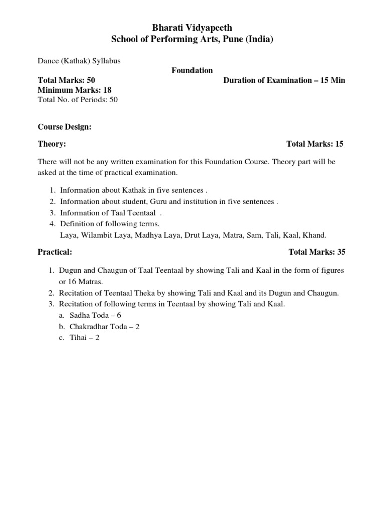 Dance Kathak English Pdf Performing Arts