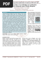 Investigation of Skew Curved Bridges in Combination With Skewed Abutments Under Seismic Response