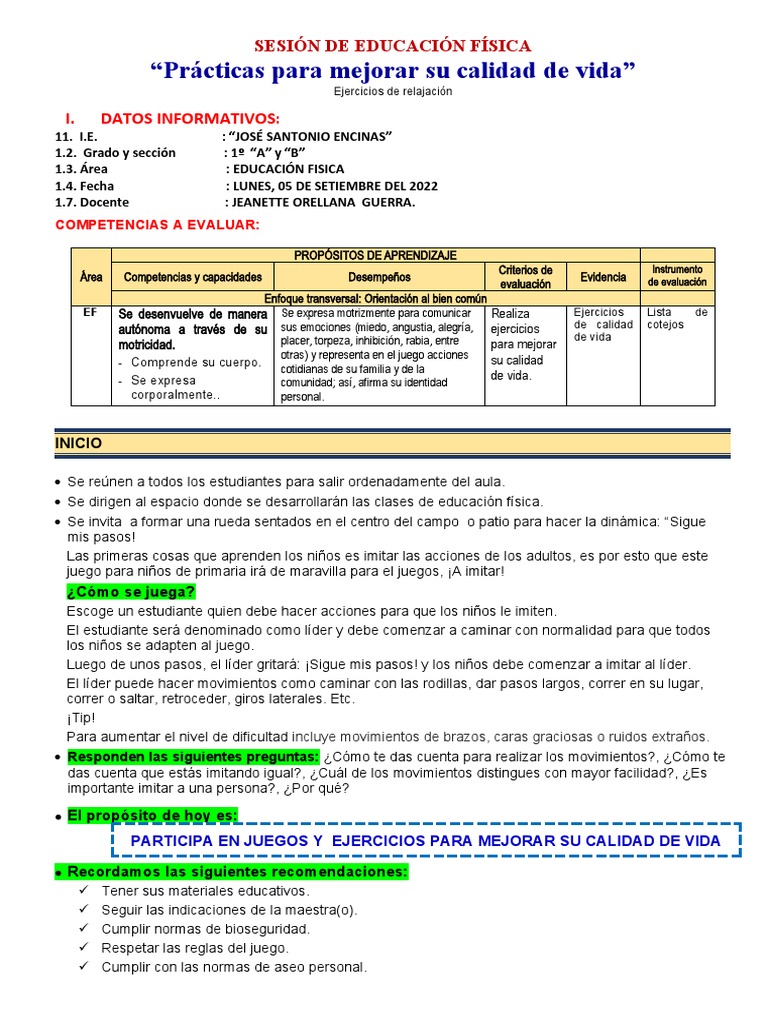 Sesion Practicas para Mejorar Su Calidad de Vida | PDF | Depresión ...