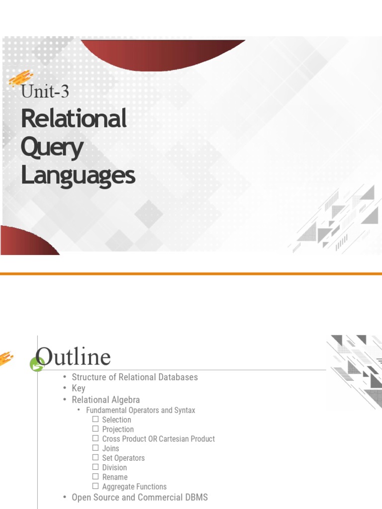 Relational Algebra | PDF | Relational Model | Relational Database