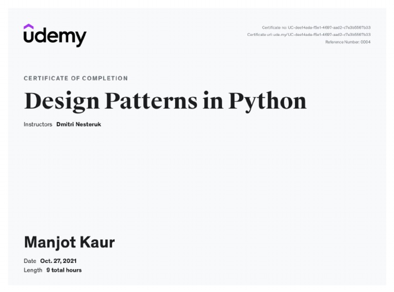 DEsign Patterns in Python | PDF