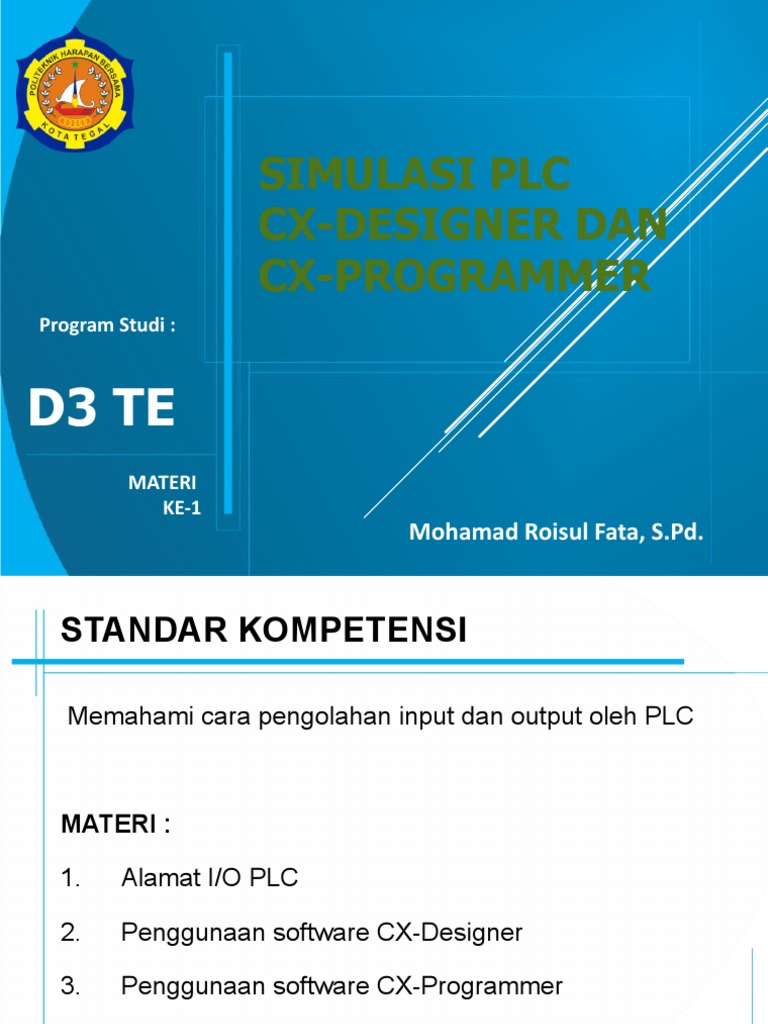 Simulasi PLC CXDesigner dan CXProgrammer PDF