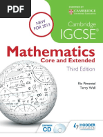 Cambridge IGCSE Mathematics Core&Extended (0580)