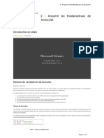 2 - Acquérir Les Fondamentaux de Javascript