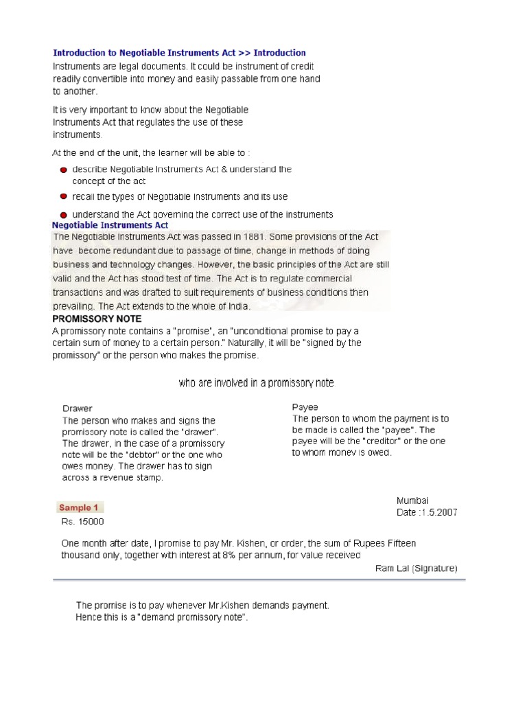 Types and Rules of Cheque Transactions | PDF | Negotiable Instrument ...