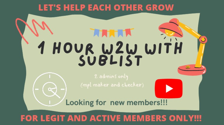 1 Hour w2w With Sublist | PDF