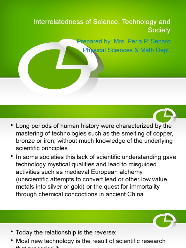 Science, Technology, and Society Interconnectedness | PDF | Science | City