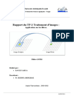 Rapport TP-2 Traitement D'images