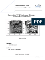 Rapport TP Traitement D'images