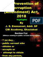 Prevention of Corruption (Amendment) aCT, 2018 PW