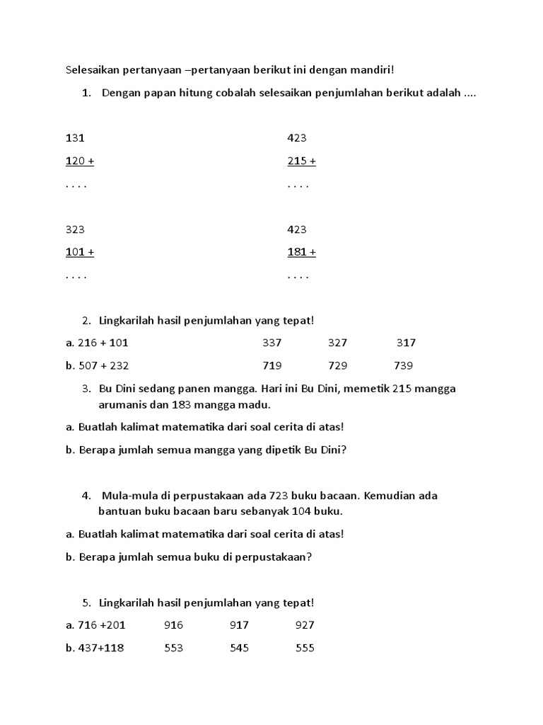 Rangkuman Matematika Kelas 3 Semester 1 | PDF | Metode & Bahan Ajar ...