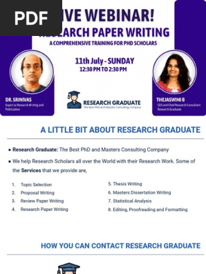 PPT for Research Paper Writing Webinar on 11th July