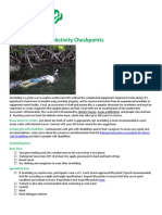 Snorkeling Safety Activity Checkpoints 2010