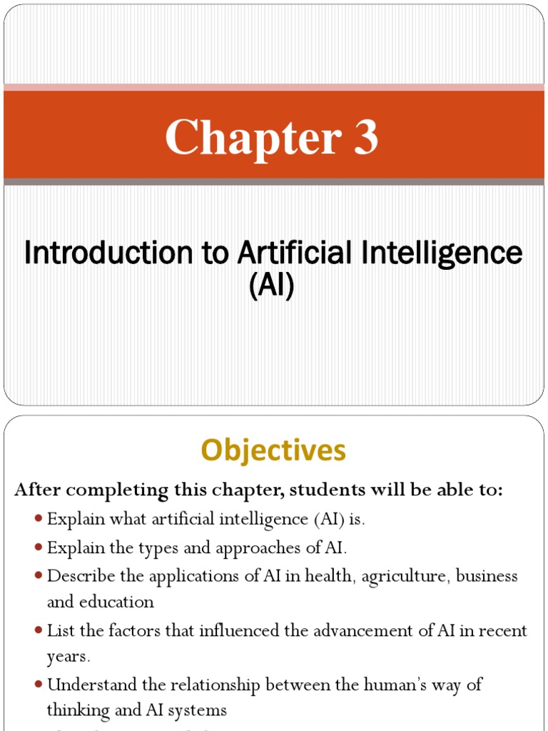 Chapter 3. Introduction To Artificial Intelligence | PDF | Artificial ...