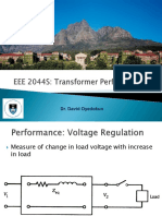 EEE2044S 2022 Lecture 14 - Transformer Performance I