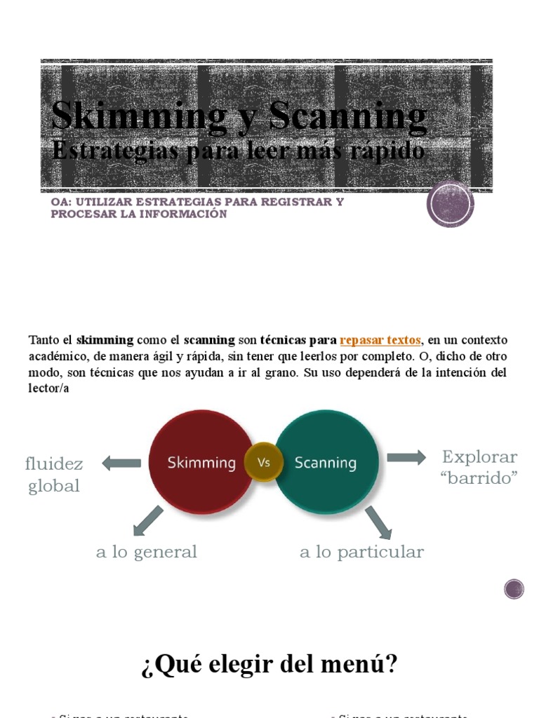 Skimming y Scanning PDF Etnografía Antropología