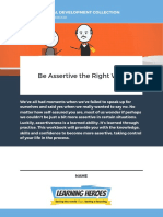 Be Assertive the Right Way Workbook