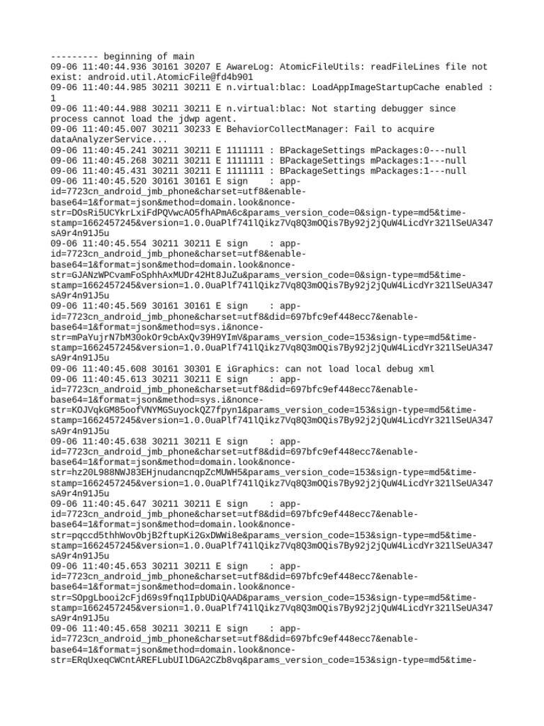 Android App Debug Log Errors | PDF | Software Engineering | Software ...