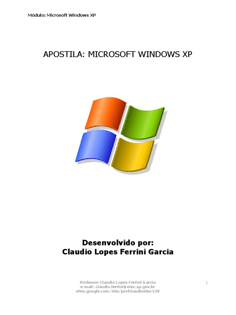 Apostila Windows XP | Download grátis PDF | Janela (informática ...