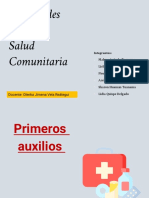 PRIMEROS AUXILIOS Actv Salud Comunitaria