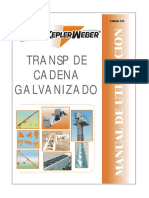 Transp de Cadena Galvanizado Tecnico