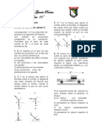 Física 10°: Evaluación de fuerzas y movimiento