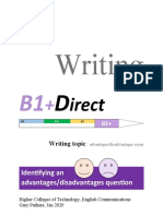 B1 B1+ Writing - Adv.&Disad