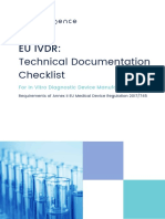 EU IVDR Technical Documentation Checklist Celegence