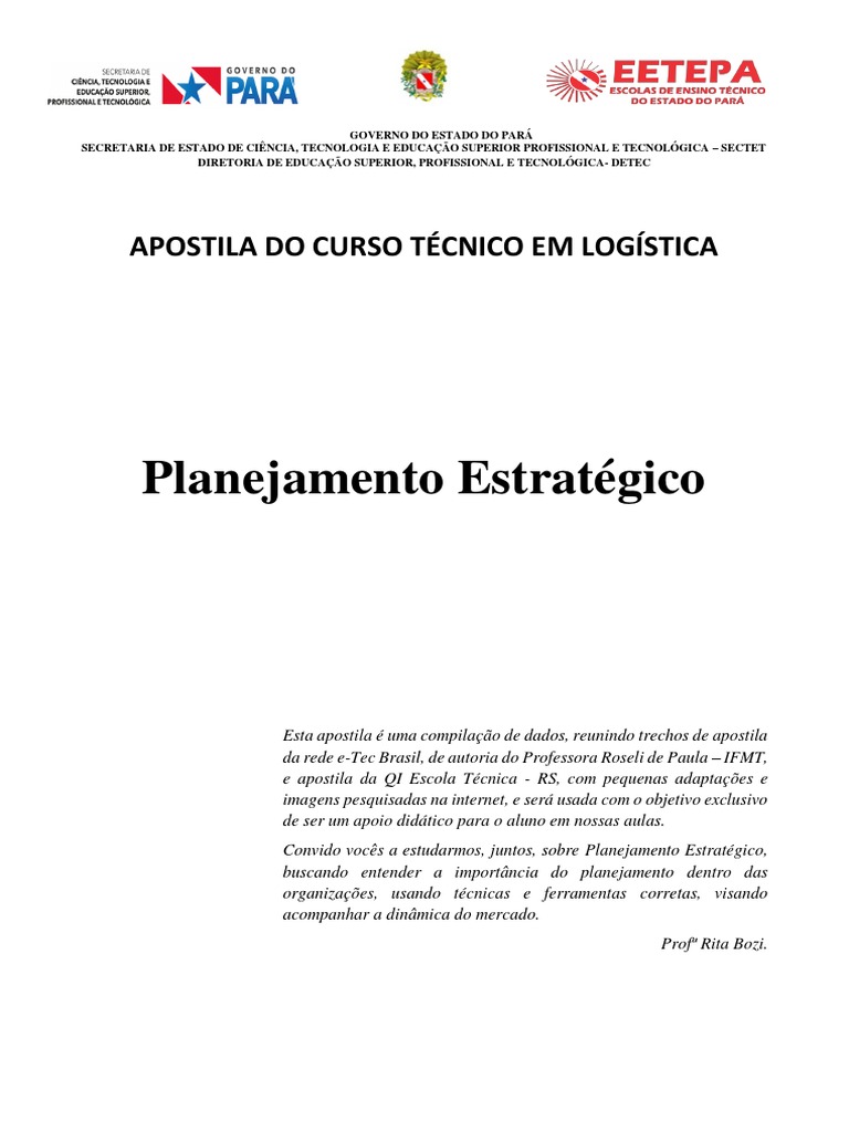 Importância do Planejamento Estratégico | PDF | Planejamento ...