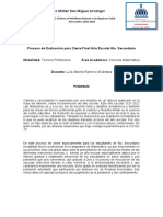 Proceso de Evaluación para Cierre Final Año Escolar 6to Secundario 2021-2022