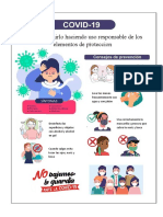 Afiche Sobre El Uso Responsable de Los Elementos de Proteccion Del Covid 19