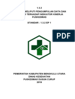 1.3.2 Evaluasi Meliputi Pengumpulan Data Dan Analisis Terhadap Indikator Kinerja Puskesmas STANDAR: 1.3.2 EP 1