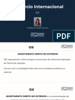 Comércio Internacional: Professora Gleriani Ferreira