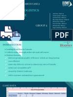 Optimize Bloomex Logistics shipping network and costs