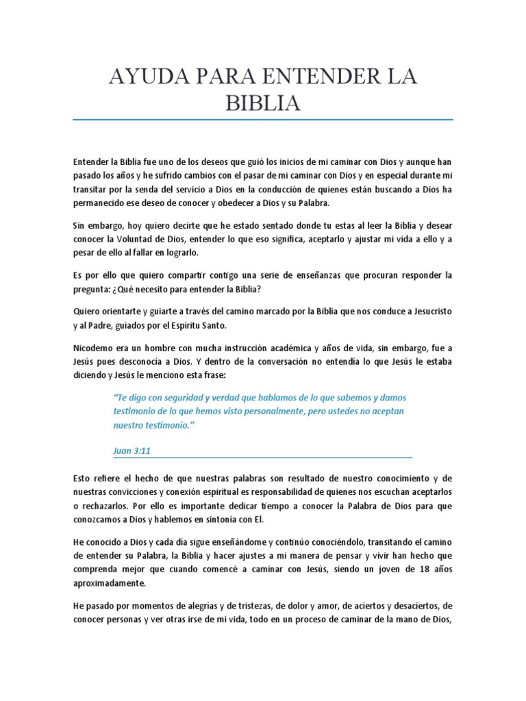 Claves para Entender la Biblia | PDF | Jesús | Dios