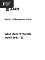 MBA Student Manual Batch 2021 23