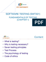SWT1 - Fundamentals of Testing