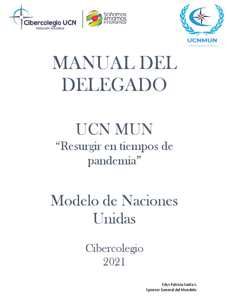 Manual Del Delegado Pdf Naciones Unidas Relaciones Internacionales