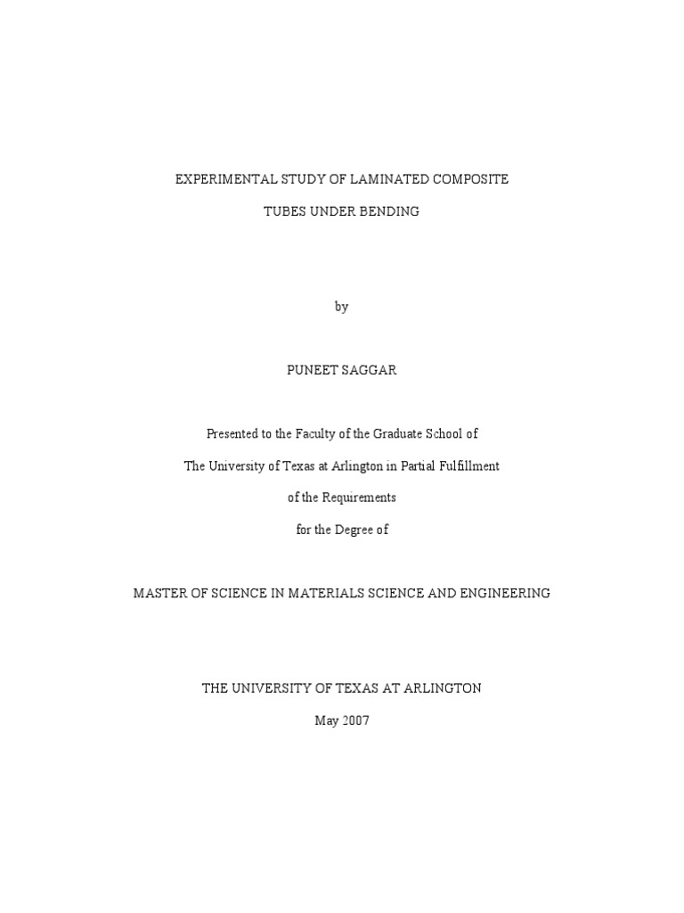 Experimental Study of Laminated Composite PDF Composite Material