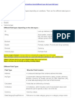 Salesforce Field Types and Data Types