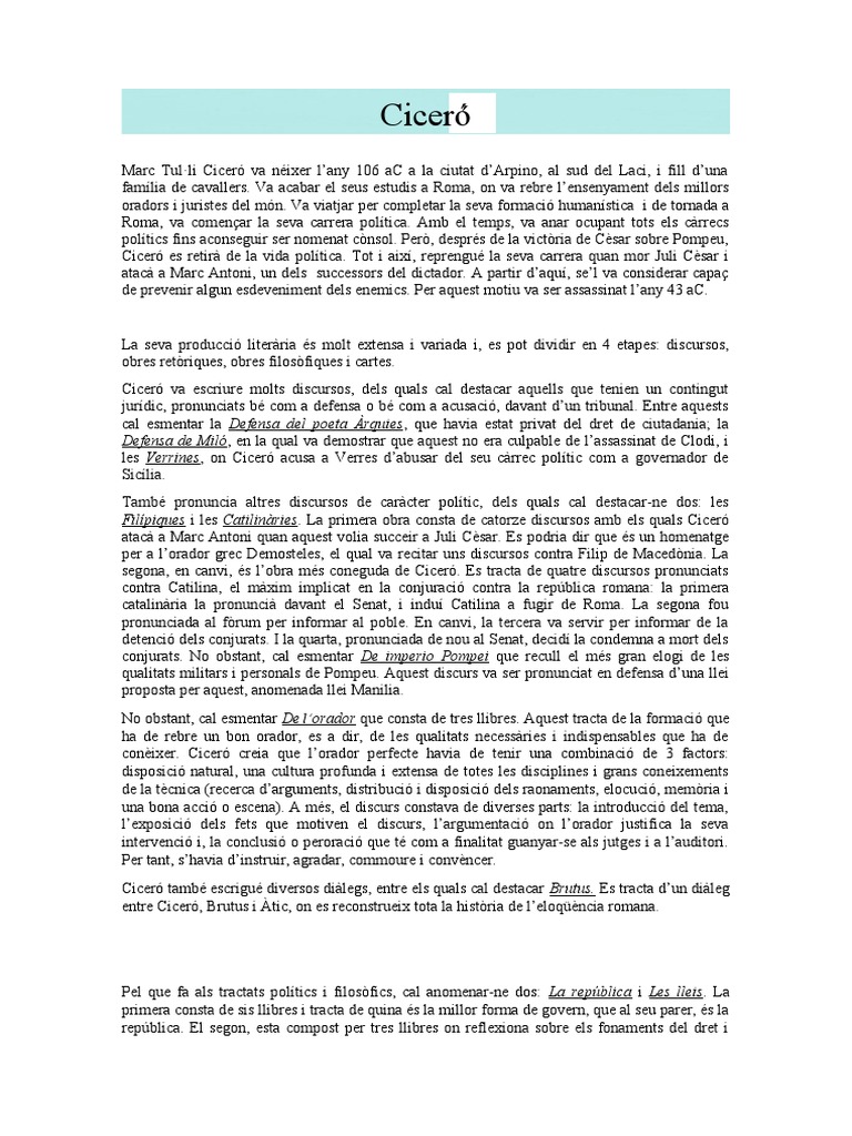 Ciceró PDF