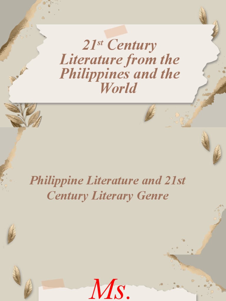 MODULE 1 Philippine Literature and 21st Century Literary Genres PDF