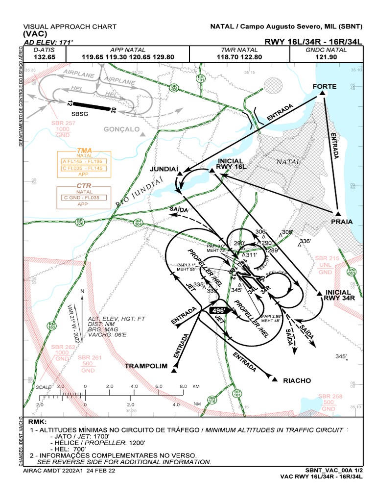 SBNT - Rwy 16l 34r - 16r 34l - Vac - 20220224 | PDF | Aviation ...