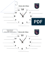 Reloj de Citas Formato