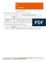 Grade Thresholds - June 2021: Cambridge IGCSE (9-1) Drama (0994)