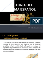 HISTORIA DEL IDIOMA ESPAÑOL-Tema 1