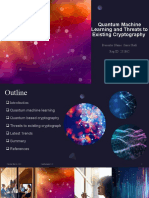 Quantum Machine Learning and Threats To Existing Cryptography