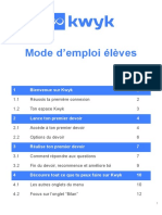 Mode Emploi Eleve Kwyk