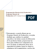 2.1programación Maestra de La Producción o Programa Maestro