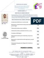 Certificado de Terminación de Estudios SEP